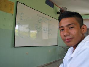Nelson at his school